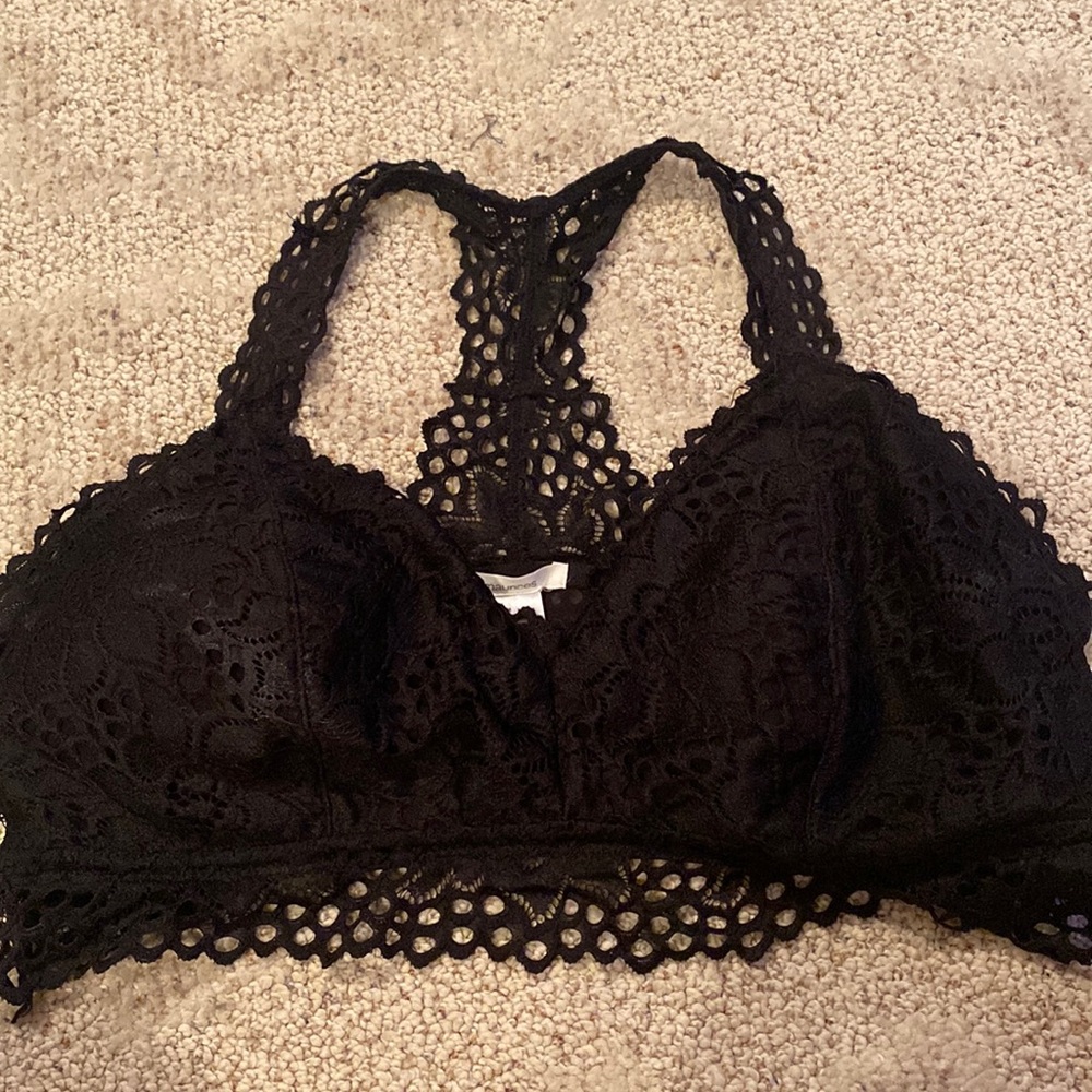 Maurices bralette black lace new nwot never worn XXL